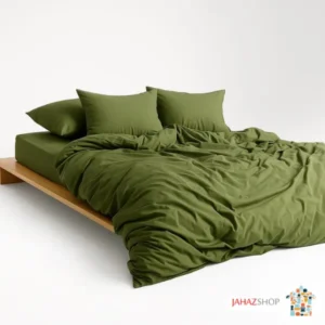 سرویس ست کاوری جنس میکرو نخ رنگ سبز صدری