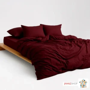 سرویس ست کاوری جنس میکرو نخ رنگ عنابی