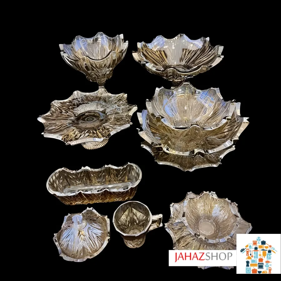 سرویس 12 نفره کریستال الیز ارغوانی