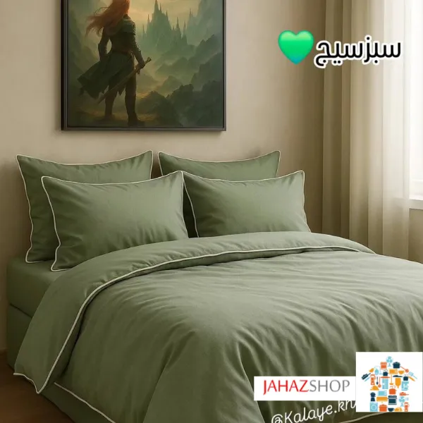 Simple (3) سرویس ست کاوری قیطون دوزی شده