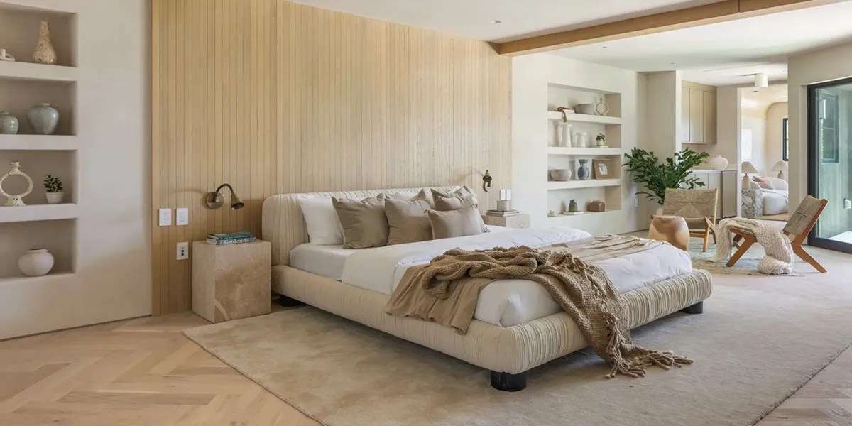 اتاق خوابی لوکس با بودجه کم