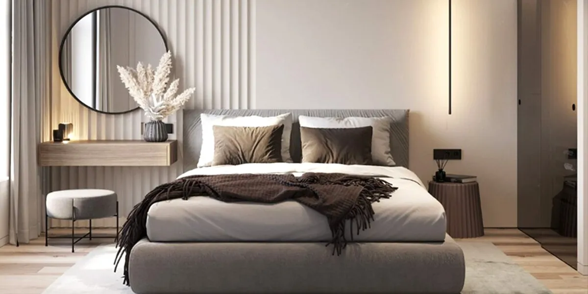 بزرگ تر نشان دادن اتاق خواب