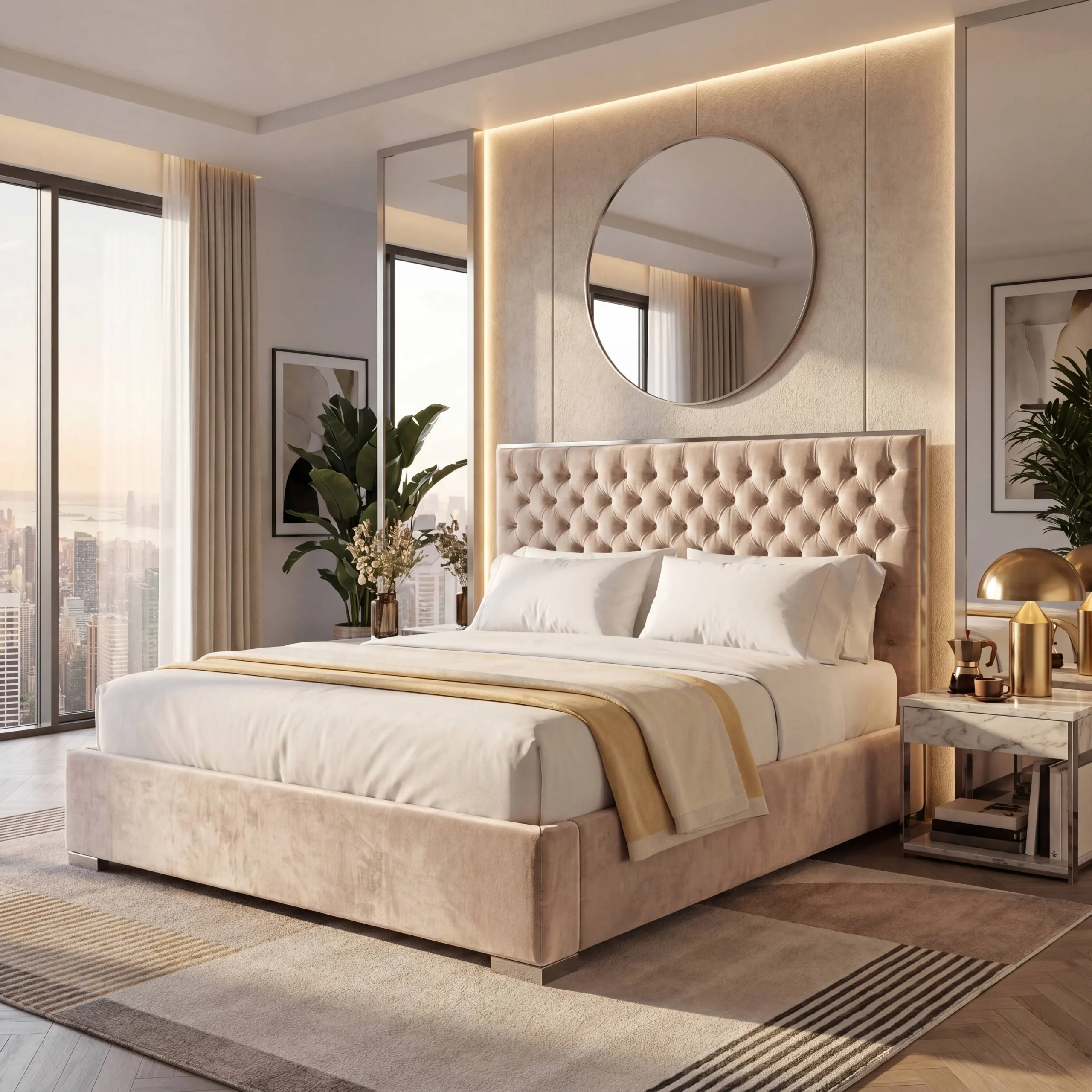 خرید روتختی برای تخت با تاج چستر