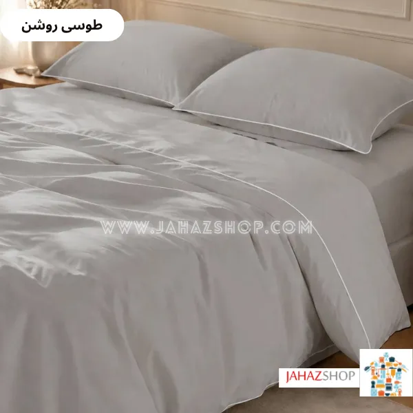 روتختی سرویس کاوری قیطون دوزی طوسی روشن