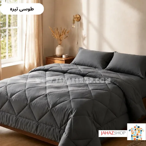 روتختی طوسی تیره هتلی ساده لوزی